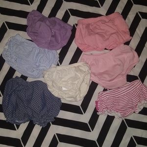 7 Pair Diaper covers, Baby Girl Bottoms, 6M